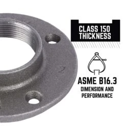 STZ Industries 2 In. FIP Each Black Malleable Iron Floor Flange -ACE Shop bcf6d28b 3bd6 442b bbc8 89e3493371f6