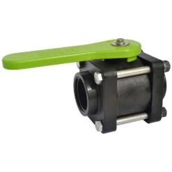 Green Leaf 1-1/2 In. Polypropylene FNPT Ball Valve Full Port