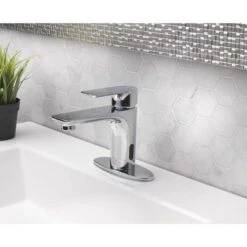 Homewerks Chrome Motion Sensing Single-Handle Bathroom Sink Faucet 2 In. -ACE Shop be9fc424 6b88 4881 98bd 65a08d6cc47c