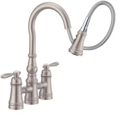 Moen Weymouth Two Handle Stainless Steel Pull-Down Kitchen Faucet -ACE Shop beaaed3d 3398 492a 9fe2 bade472b11dc