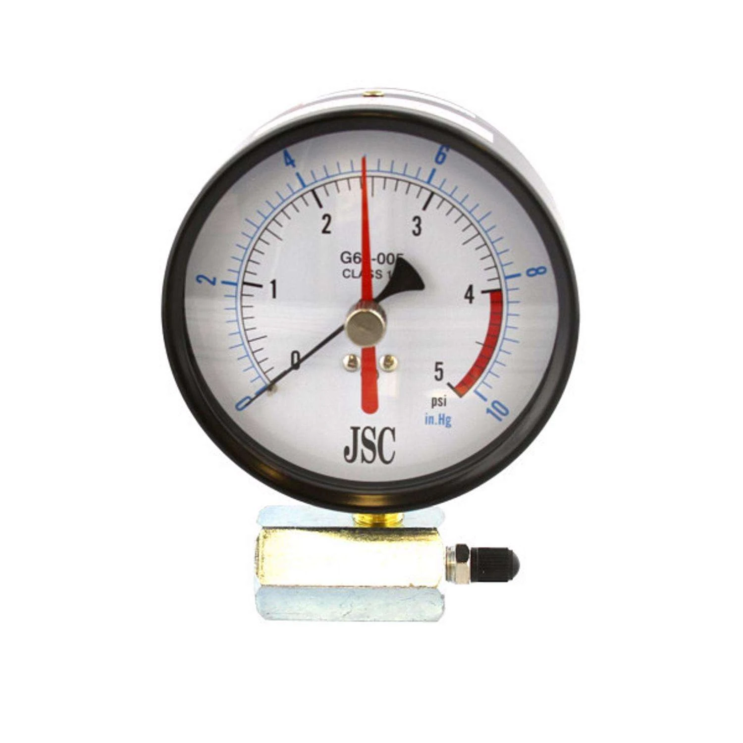 Jones Stephens 4 In. Stainless Steel Pressure Gauge 5 Psi 1 Jones Stephens 4 In. Stainless Steel Pressure Gauge 5 Psi