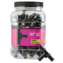 Apollo® Apollo 1/2 In. PEX Barb In To X 1/2 In. D Barb Plastic Tee
