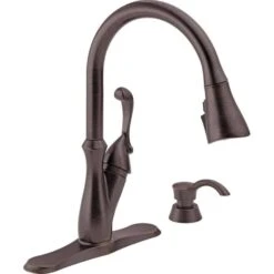 Delta Arabella One Handle Bronze Pull-Down Kitchen Faucet Side Sprayer Included -ACE Shop c215f123 5eb2 49d0 ba39 cd61b82d39ef