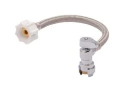 SharkBite Click Seal 1/2 In. Push X 7/8 In. D Ballcock 12 In. Brass Toilet Connector