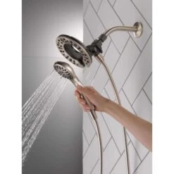 Delta Satin Nickel Stainless Steel 4 Settings Showerhead Combo 1.75 Gpm -ACE Shop c2fb8059 44c3 4d4d bc08 e45dd8fa7d0c