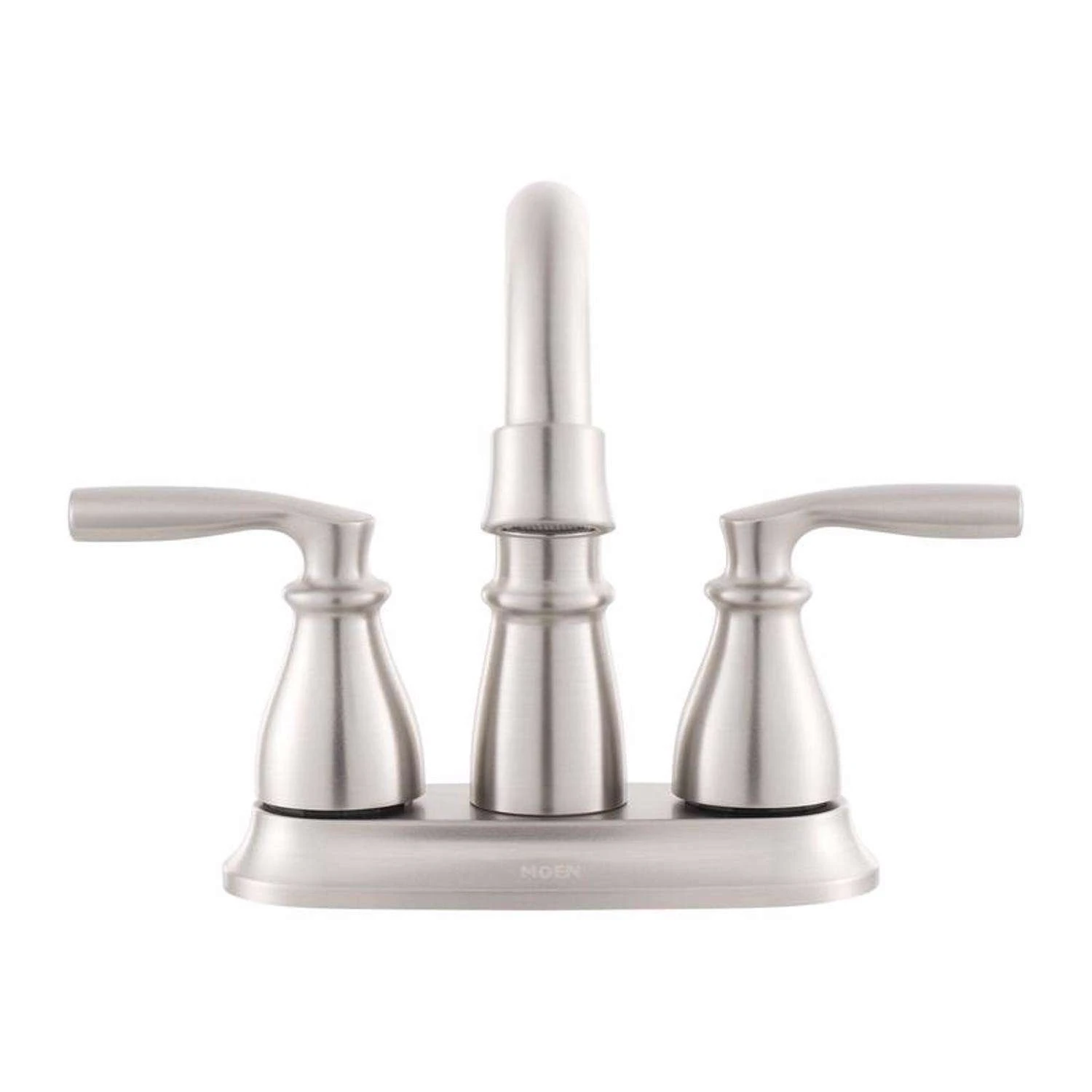 Moen Hilliard Brushed Nickel Bathroom Faucet 4 In. 7 Moen Hilliard Brushed Nickel Bathroom Faucet 4 In. - Image 7