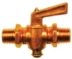 JMF Company 1/4 In. MIP MIP Brass Pipe Valve
