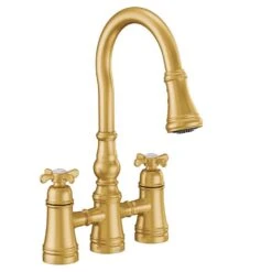 Moen Weymouth Two Handle Brush Gold Pull-Down Kitchen Faucet -ACE Shop c8fa1476 6f66 4ac0 aa9a 2351c4dee5ea