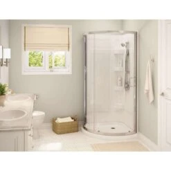 MAAX Cyrene 76 In. H X 34 In. W Chrome White Framed Shower Kit -ACE Shop c931fe25 ddf9 4b28 828a f2b11b06b47e