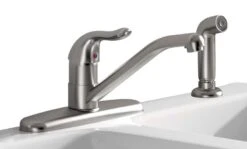 American Standard Jocelyn One Handle Stainless Steel Kitchen Faucet Side Sprayer Included