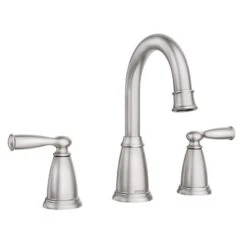 Moen Banbury Brushed Nickel Two-Handle Bathroom Sink Faucet 8 In.