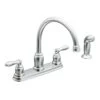 Moen Caldwell Two Handle Chrome Kitchen Faucet Side Sprayer Included -ACE Shop cc715e56 5b18 43be bb2f 3d63467e7468