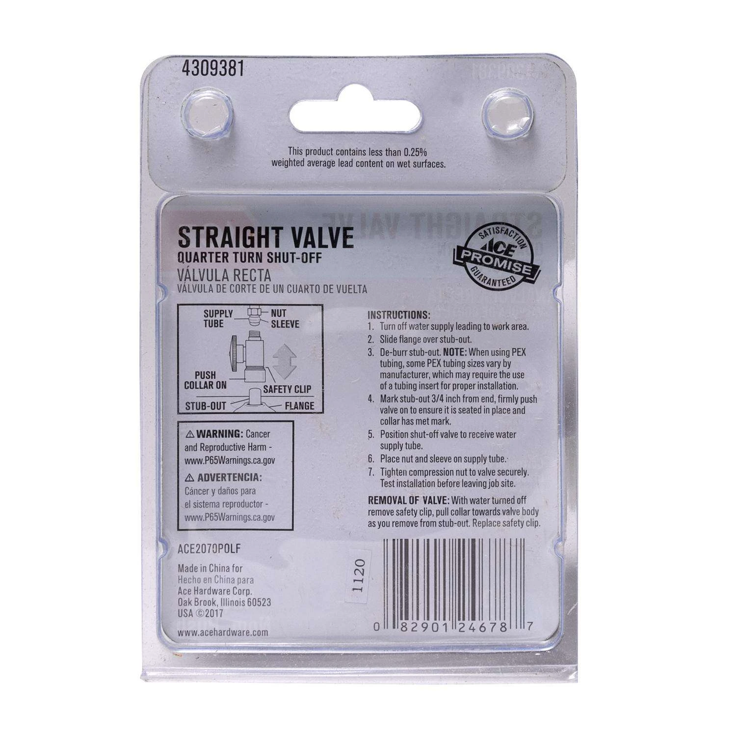 Ace 1/2 In. FPT In. Brass Shut-Off Valve 3 Ace 1/2 In. FPT In. Brass Shut-Off Valve - Image 3