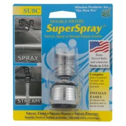 ACE Shop 22 Whedon Super Spray Dual Thread 15/16 In.- 27M X 55/64 In.-27F Chrome Swivel Sprayrator