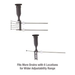 Danco 1.4 In. Matte Black Plastic Pop Up Stopper -ACE Shop ce724c3f ed73 4b68 836e 857e2a20263f