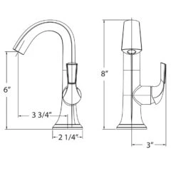 Huntington Brass Joy Chrome Single-Handle Bathroom Sink Faucet 4 In. -ACE Shop cee062f8 3480 4071 a3c2 fa9b564bd1a4