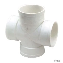 NDS Schedule 35 4 In. Hub Each X 4 In. D Hub PVC Cross Tee 1 Pk