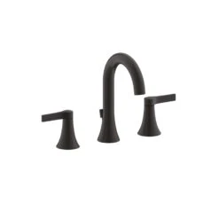 Ultra Faucets Nita Matte Black Widespread Bathroom Sink Faucet 8 In.