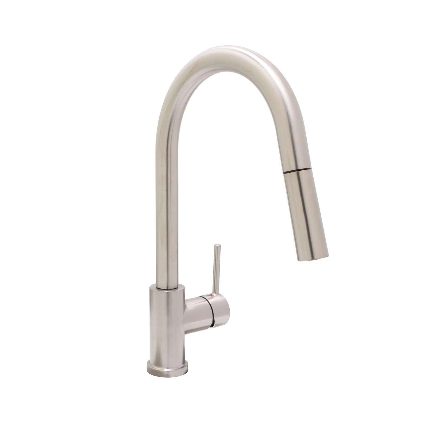 Huntington Brass Euro Arc One Handle Satin Nickel Pull-Down Kitchen Faucet 1 Huntington Brass Euro Arc One Handle Satin Nickel Pull-Down Kitchen Faucet