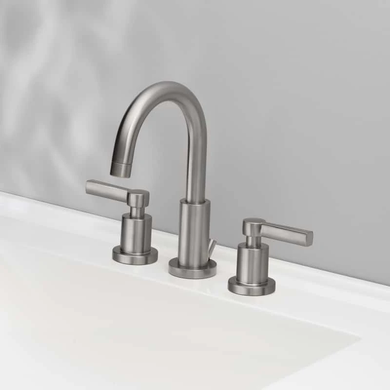 OakBrook Brushed Nickel Widespread Bathroom Sink Faucet 8 In. 2 OakBrook Brushed Nickel Widespread Bathroom Sink Faucet 8 In. - Image 2