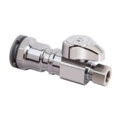 BrassCraft 1/2 In. MPT Outlets X 3/8 In. Brass Shut-Off Valve