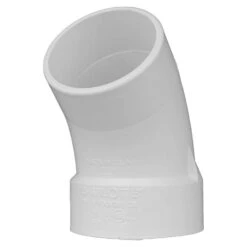 Charlotte Pipe Schedule 40 4 In. Hub X 4 In. D Hub PVC Elbow 1 Pk