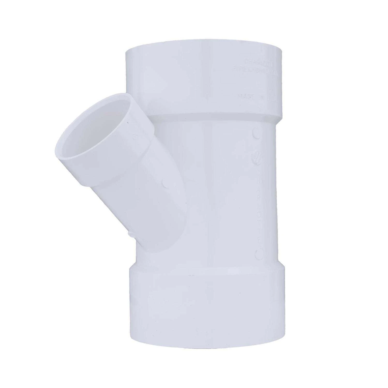 Charlotte Pipe Schedule 40 6 In. Hub X 6 In. D Hub PVC Reducing Wye 1 Pk 1 Charlotte Pipe Schedule 40 6 In. Hub X 6 In. D Hub PVC Reducing Wye 1 Pk