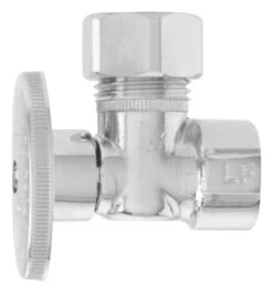 Keeney 1/2 In. FIP In. X 7/16 In. Compression Brass Angle Valve
