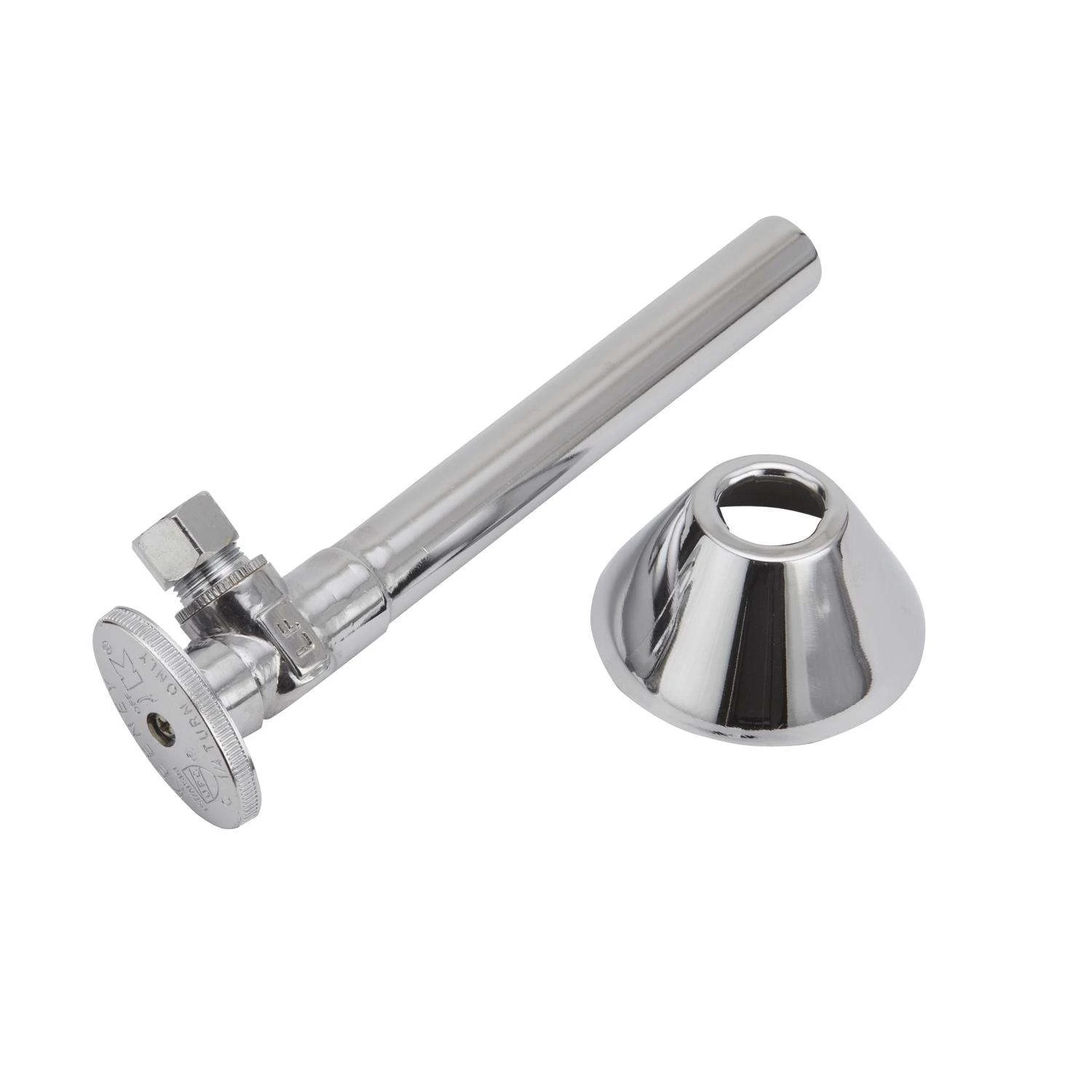 Keeney 1/2 In. Sweat X 3/8 In. Compression Brass Shut-Off Valve 2 Keeney 1/2 In. Sweat X 3/8 In. Compression Brass Shut-Off Valve - Image 2