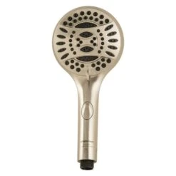 PlumbCraft Brushed Nickel Plastic 6 Settings Handheld Showerhead 2 Gpm