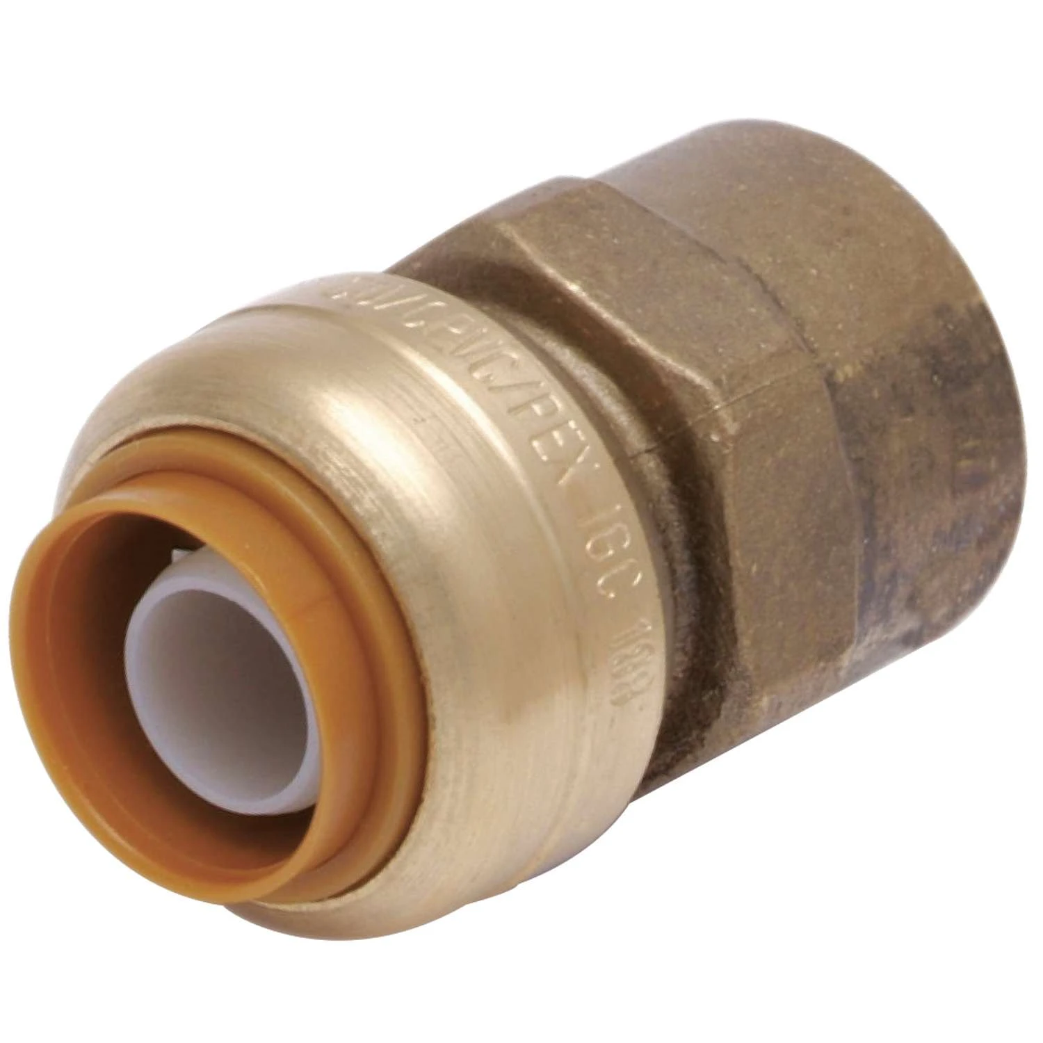 SharkBite Push To Connect 3/4 In. PTC X 1/2 In. D FNPT Brass Adapter 1 SharkBite Push To Connect 3/4 In. PTC X 1/2 In. D FNPT Brass Adapter