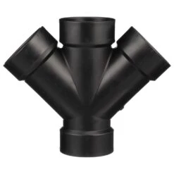 Charlotte Pipe 3 In. Hub X 3 In. D Hub ABS Double Wye -ACE Shop dc489ee4 a5c0 47ec 8bfa c3928f9a3669