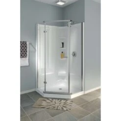 Delta 71-7/8 In. H X 35-7/8 In. W Stainless Steel Frameless Shower Door -ACE Shop dd0376e4 8764 4434 b32f 74a6afa4579e