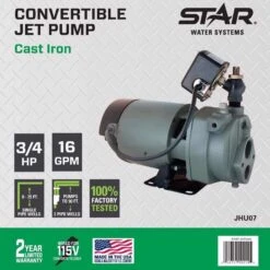 Star Water Systems 3/4 HP 1020 Gph Cast Iron Convertible Jet Well Pump -ACE Shop dd9b5652 6223 4965 92a0 d72d346f7126