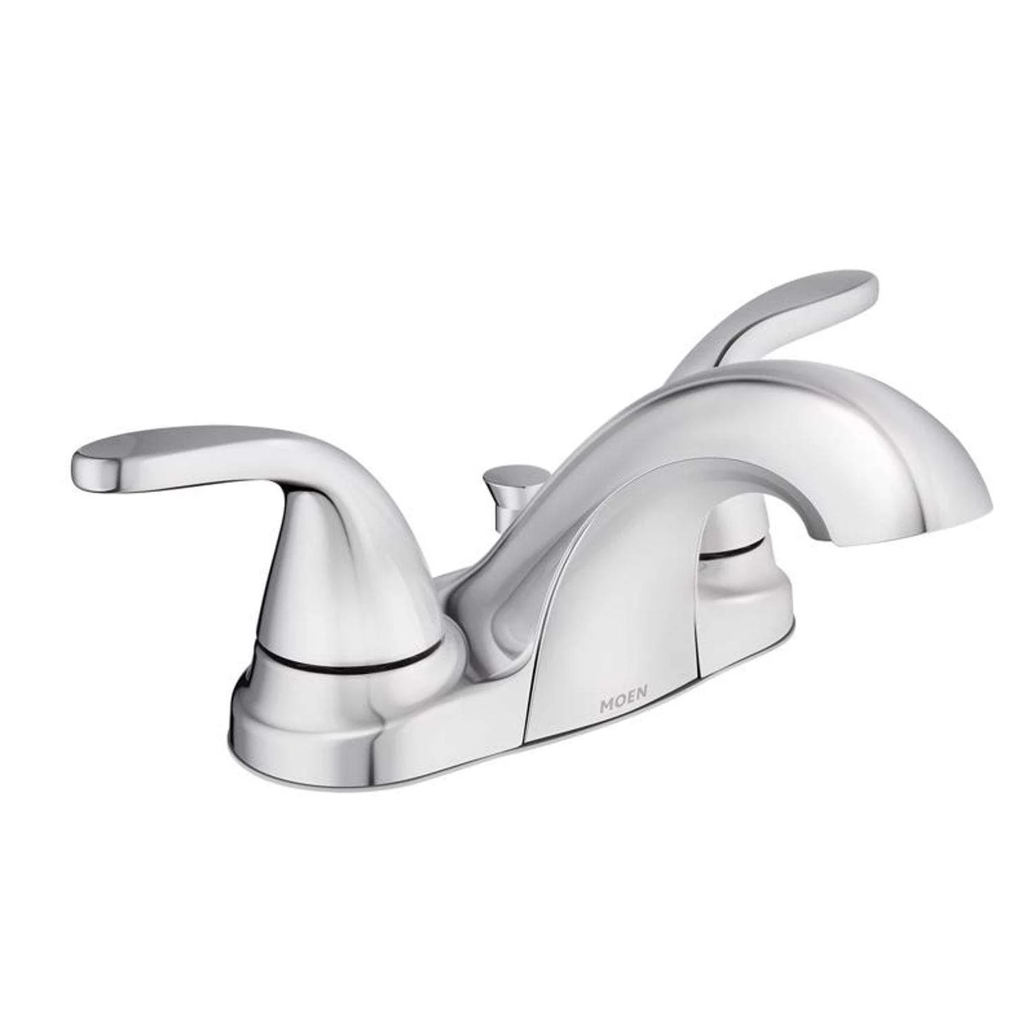 Moen Adler Chrome Bathroom Faucet 4 In. 1 Moen Adler Chrome Bathroom Faucet 4 In.