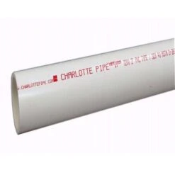 Charlotte Pipe Schedule 40 PVC DWV Pipe 2 In. D X 10 Ft. L Plain End 280 Psi