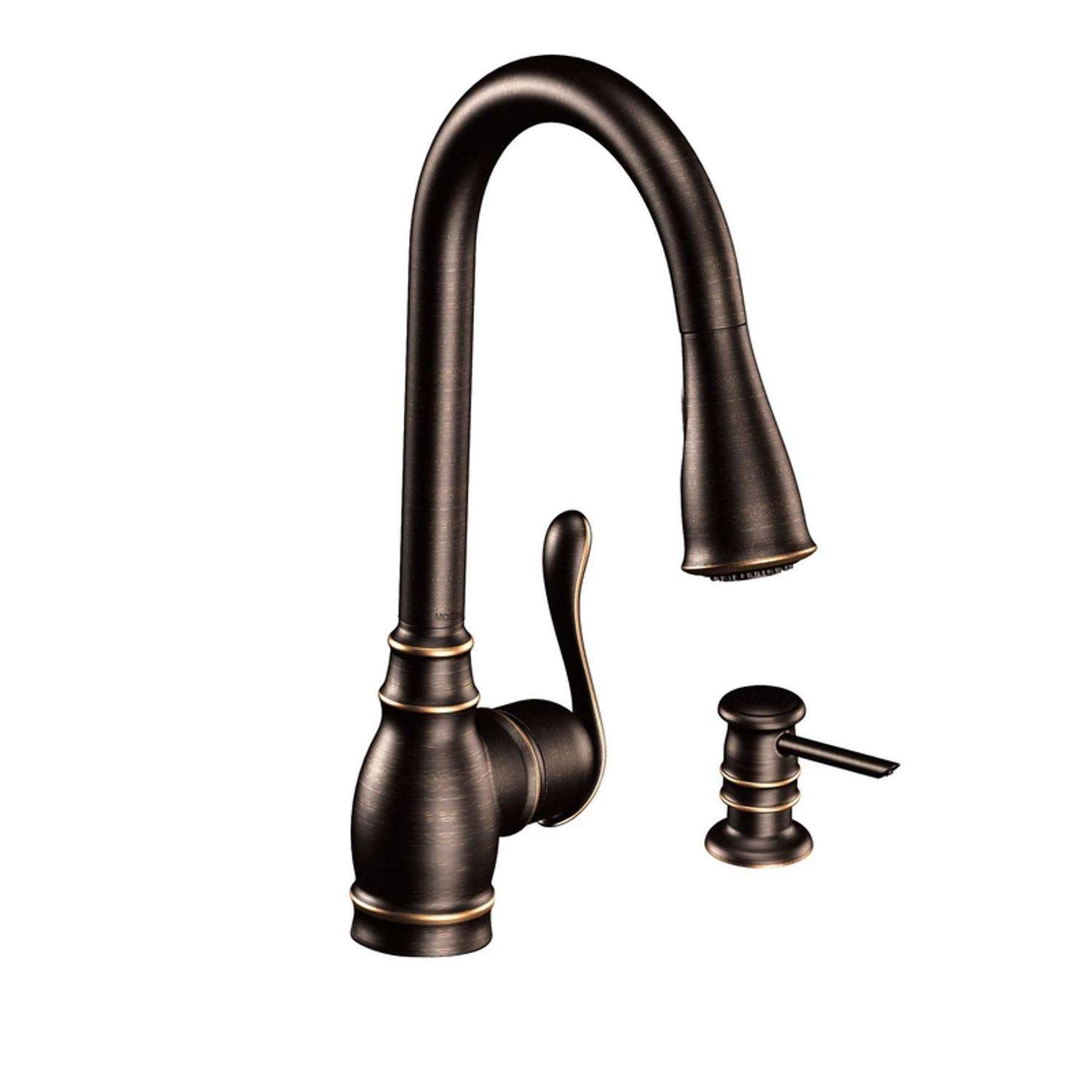 Moen Anabelle One Handle Bronze Pull-Down Kitchen Faucet 6 Moen Anabelle One Handle Bronze Pull-Down Kitchen Faucet - Image 6