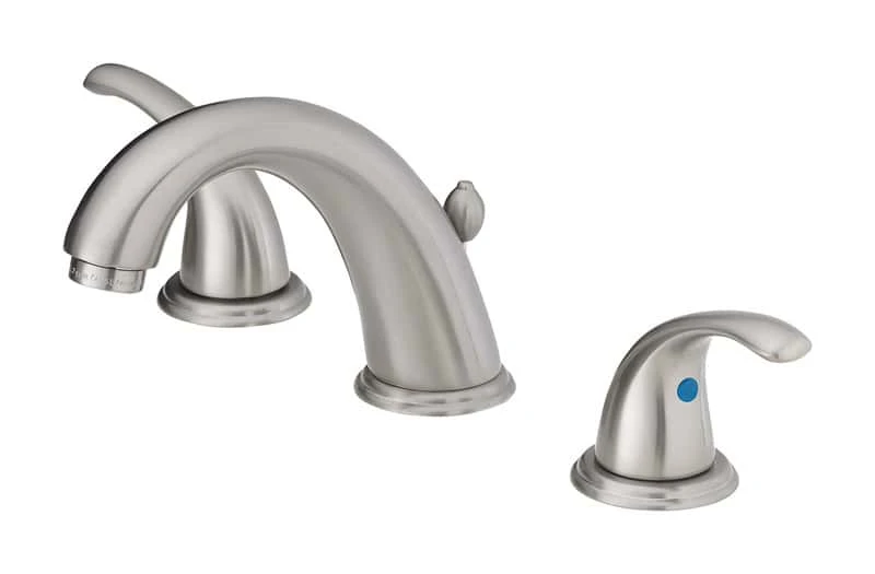 OakBrook Brushed Nickel Widespread Bathroom Sink Faucet 6in. - 12 In. 1 OakBrook Brushed Nickel Widespread Bathroom Sink Faucet 6in. - 12 In.