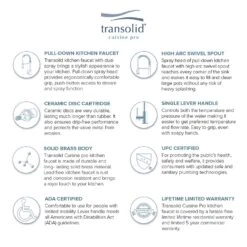 Transolid Cuisine Pro One Handle Stainless Steel Pull-Out Kitchen Faucet 17 Transolid Cuisine Pro One Handle Stainless Steel Pull-Out Kitchen Faucet -ACE Shop e45dfca7 a969 4b4b 97c4 48648d7b2005