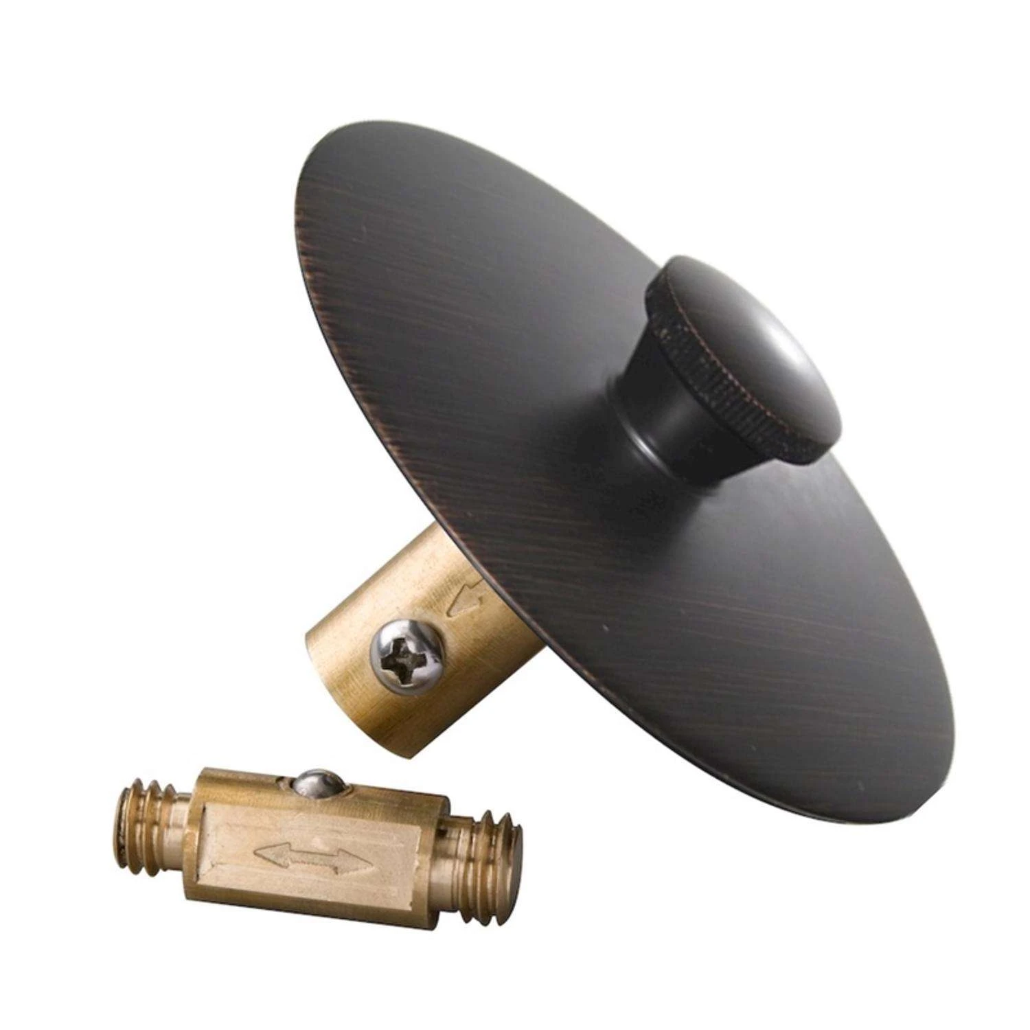 Keeney Oversized In. Venetian Bronze Brass Tub Stopper 2 Keeney Oversized In. Venetian Bronze Brass Tub Stopper - Image 2