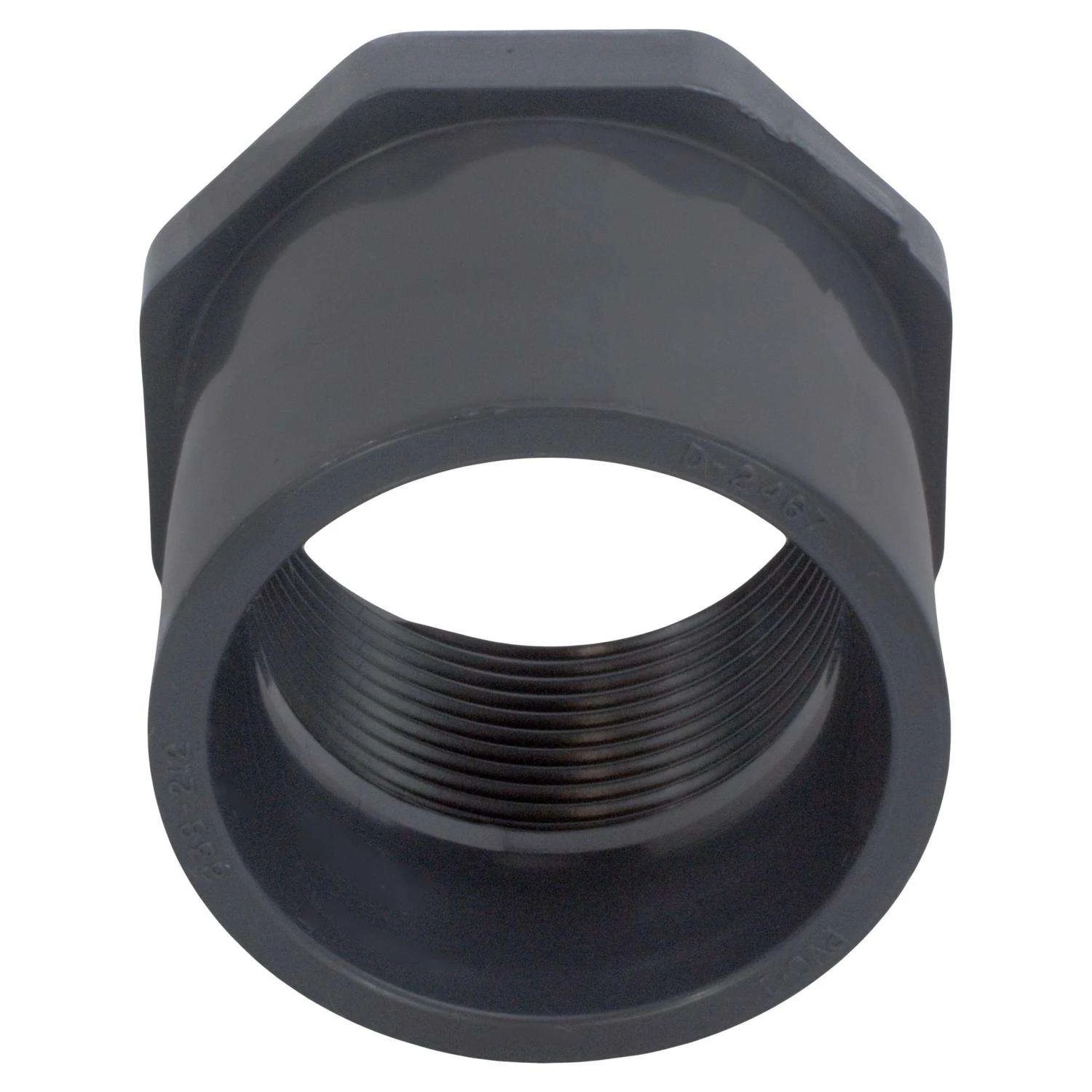 Charlotte Pipe Schedule 80 1-1/2 In. Spigot X 1-1/4 In. D FPT PVC Reducing Bushing 1 Pk 3 Charlotte Pipe Schedule 80 1-1/2 In. Spigot X 1-1/4 In. D FPT PVC Reducing Bushing 1 Pk - Image 3