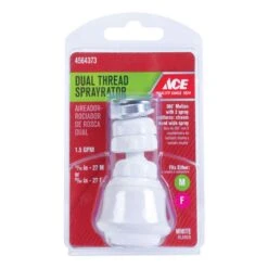 ACE Shop 13 Ace Dual Thread 15/16 In.- 27M X 55/64 In.-27F White Swivel Sprayrator