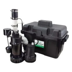 Basement Sentry 1/3 HP 2400 Gph Thermoplastic Vertical Float Switch AC Submersible Backup Sump Pump
