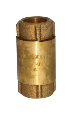 Campbell 1/2 In. D X 1/2 In. D FIP Red Brass Spring Loaded Check Valve