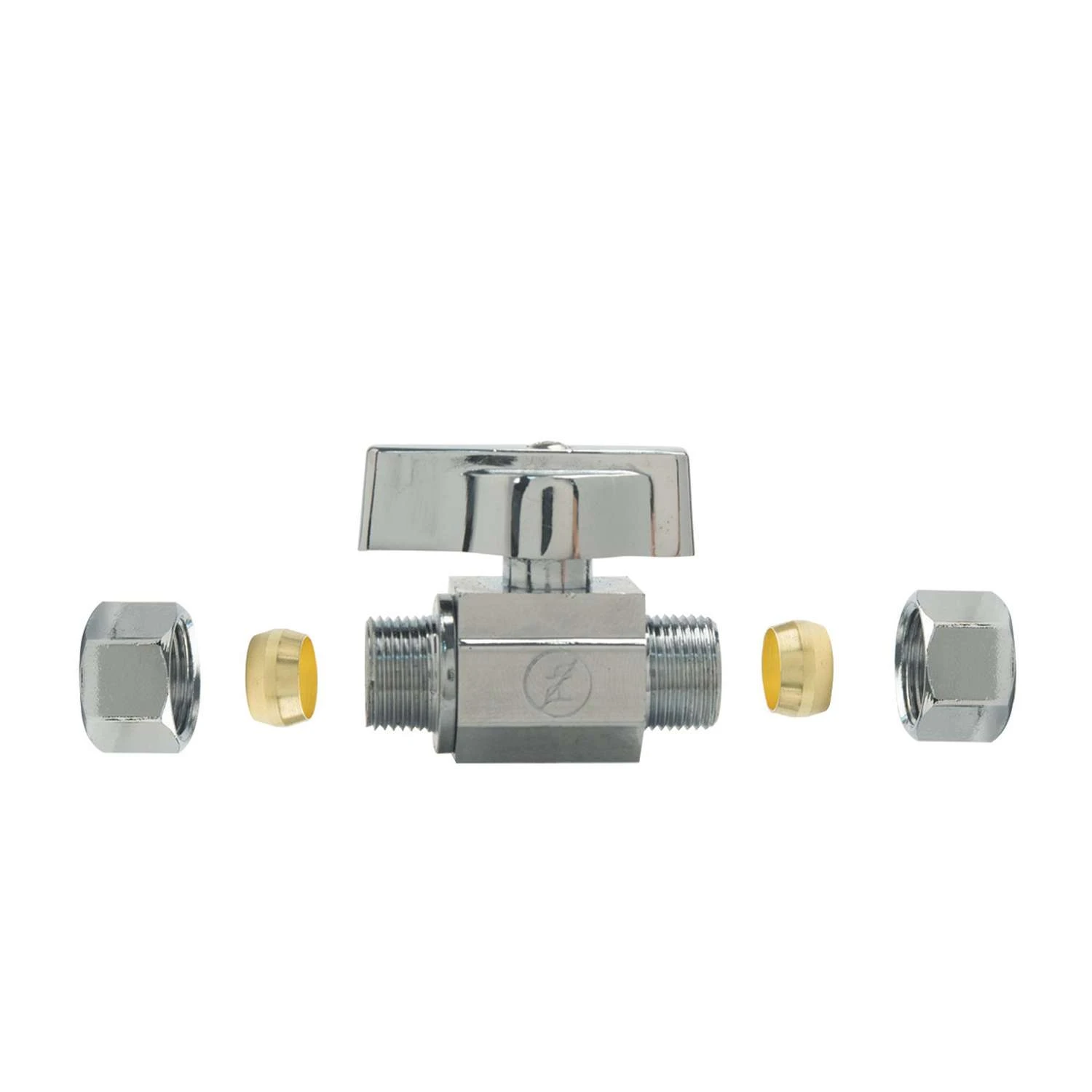 BrassCraft 3/8 In. Brass Compression Ball Valve 2 BrassCraft 3/8 In. Brass Compression Ball Valve - Image 2