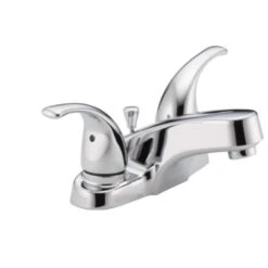 Peerless Tunbridge Chrome Pop-up Bathroom Sink Faucet 4 In.