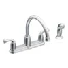 Moen Banbury Two Handle Chrome Kitchen Faucet Side Sprayer Included 2 Moen Banbury Two Handle Chrome Kitchen Faucet Side Sprayer Included -ACE Shop ed25b72d 5cd2 44b2 b317 a523c98958a4