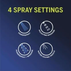 Waterpik EcoFlow Chrome 4 Settings Handheld Showerhead 1.6 Gpm -ACE Shop ed4b1831 5d5b 426f 8bc3 553cf6d3957f