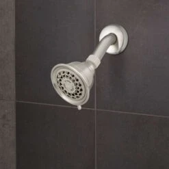Waterpik PowerSpray Plus Brushed Nickel 3 Settings Showerhead 1.8 Gpm -ACE Shop eda04a96 3a13 4e46 81ec 08b6eaa043c9