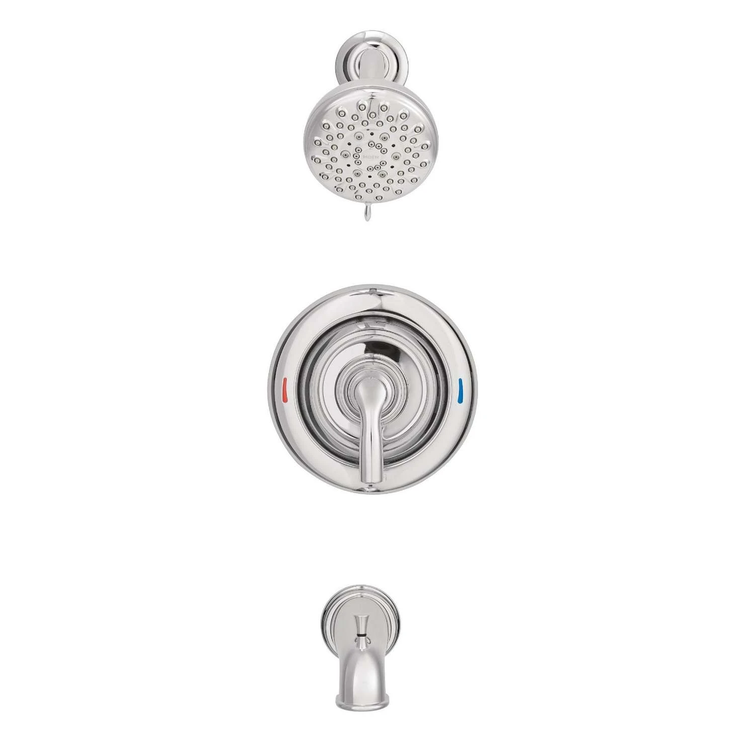 Moen Hilliard 1-Handle Chrome Tub And Shower Faucet 2 Moen Hilliard 1-Handle Chrome Tub And Shower Faucet - Image 2